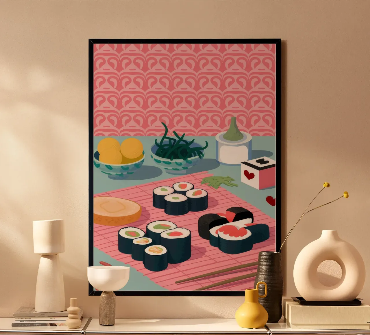 Sushi-Teller Perfektion Hahnemühle von Muse Artworks