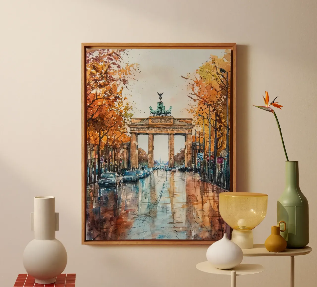 Reizen Berlijn canvas van Travel