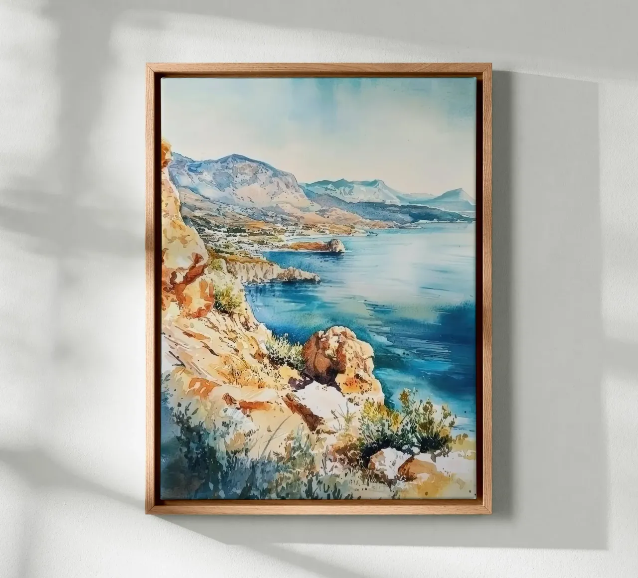 Creta tela con Cornice a cassetta da Travel