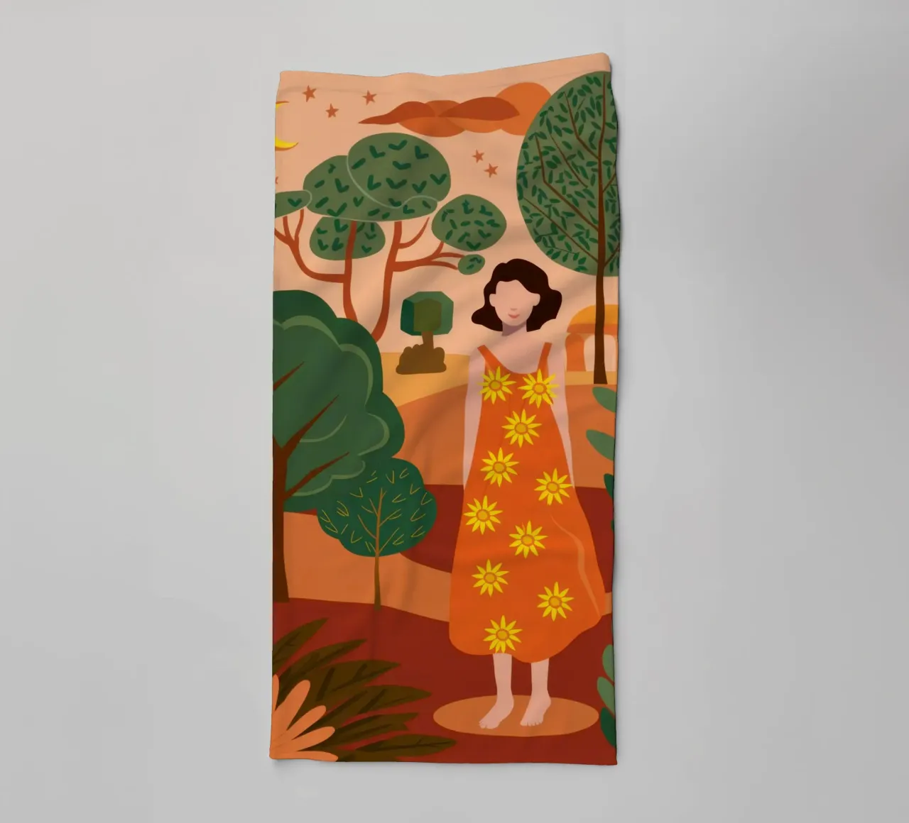 Abito floreale da giardino asciugamano da bagno da Pale Aura