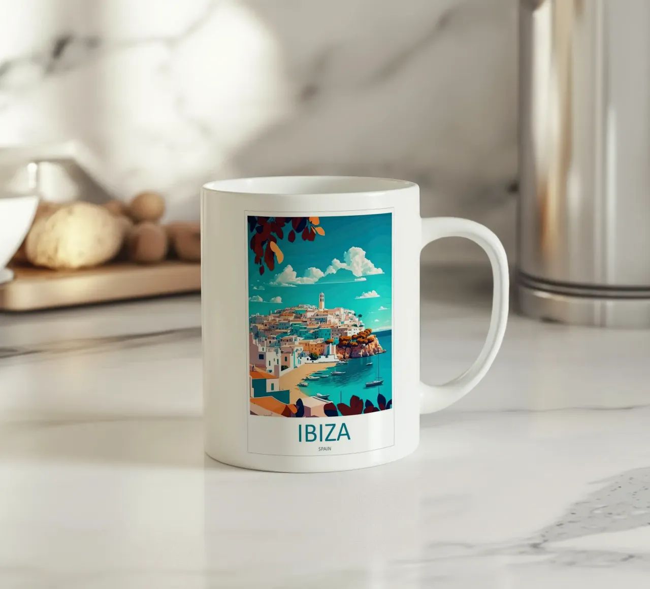 IBIZA tazza in ceramica da Travel