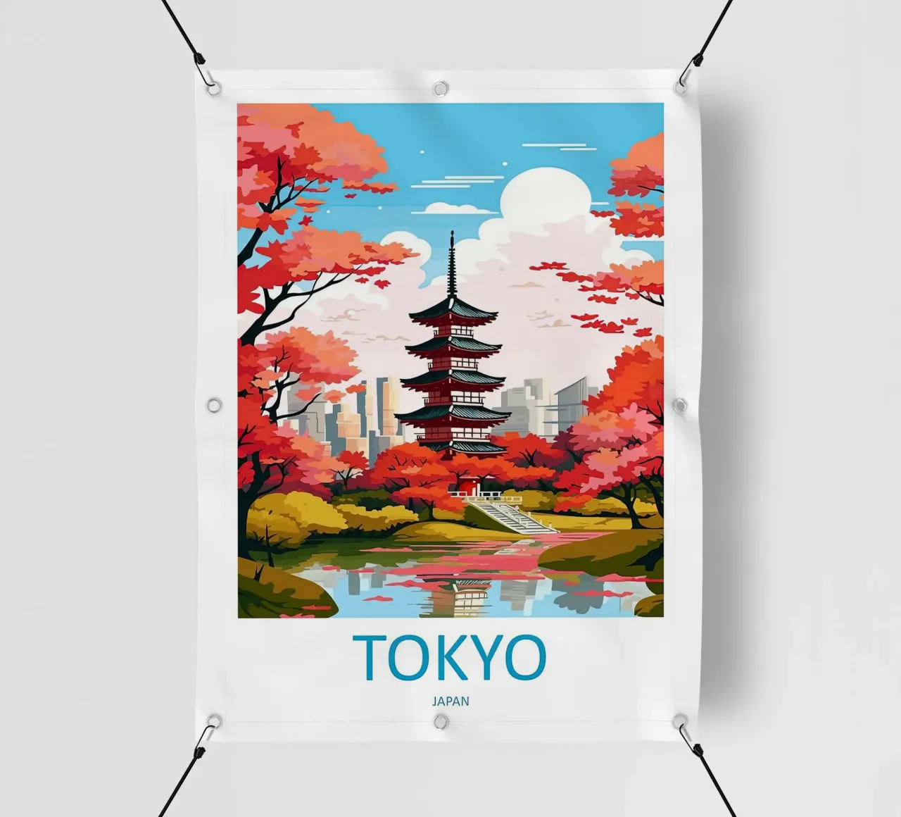 Tokyo Giappone telo in pvc da Travel