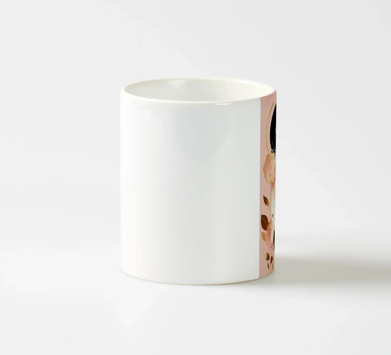 Bubblegum Abstract Minimalistic Aesthetic Floral 2 tazza in ceramica da Tameo