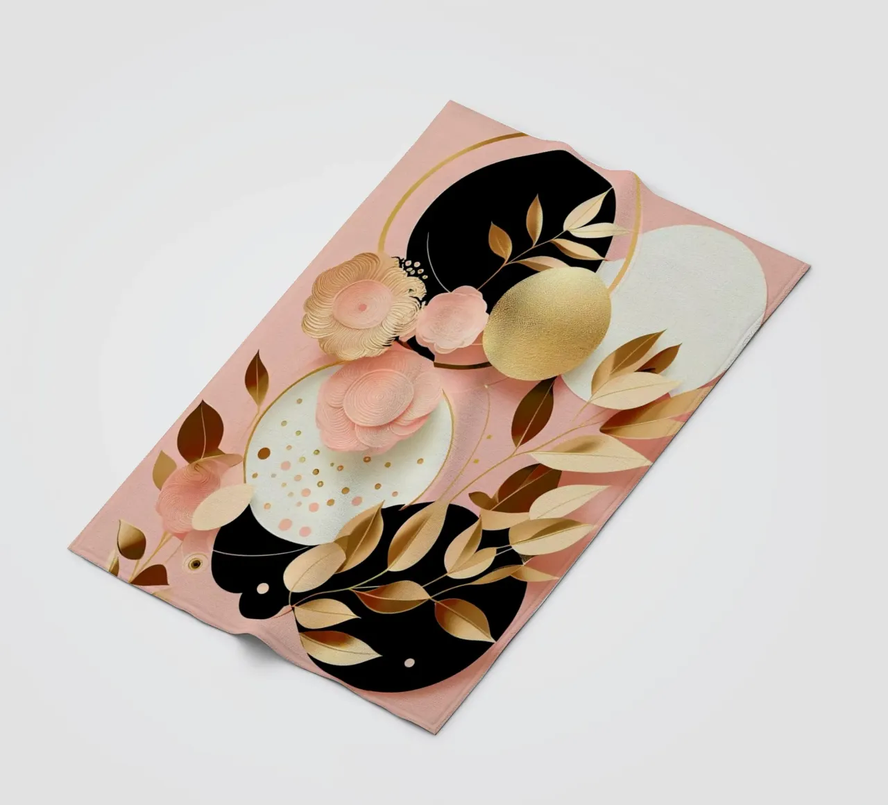 Bubblegum Abstract Minimalistic Aesthetic Floral 2 coperta in pile da Tameo