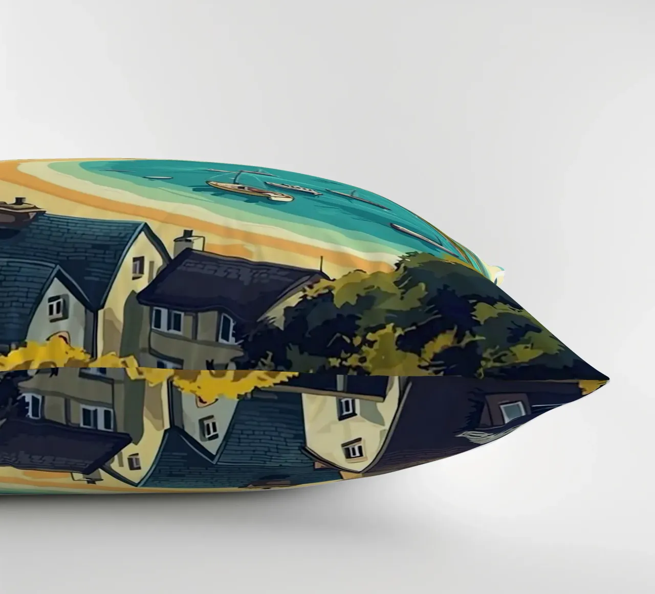 Barmouth Wales Travel decorative cushion by Travel