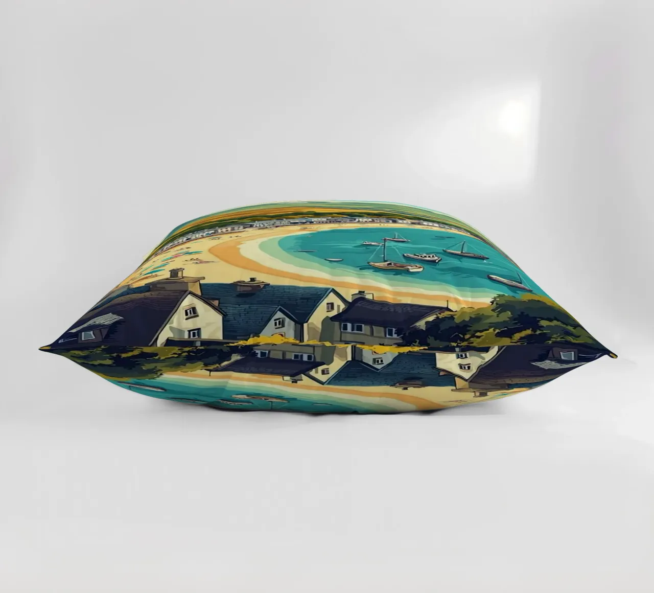 Barmouth Wales Travel decorative cushion by Travel