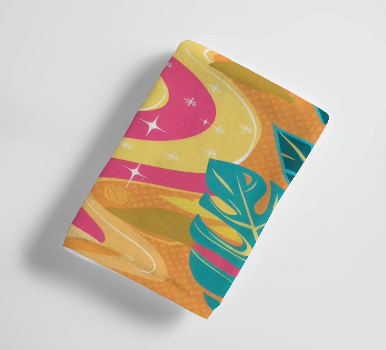 Kronkelend pad zonsondergang badhanddoek van Sentinel Glow