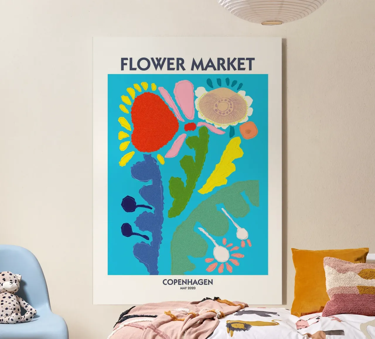 MERCATO DEI FIORI DI COPENAGHEN plexiglass da Patrick J Curtis