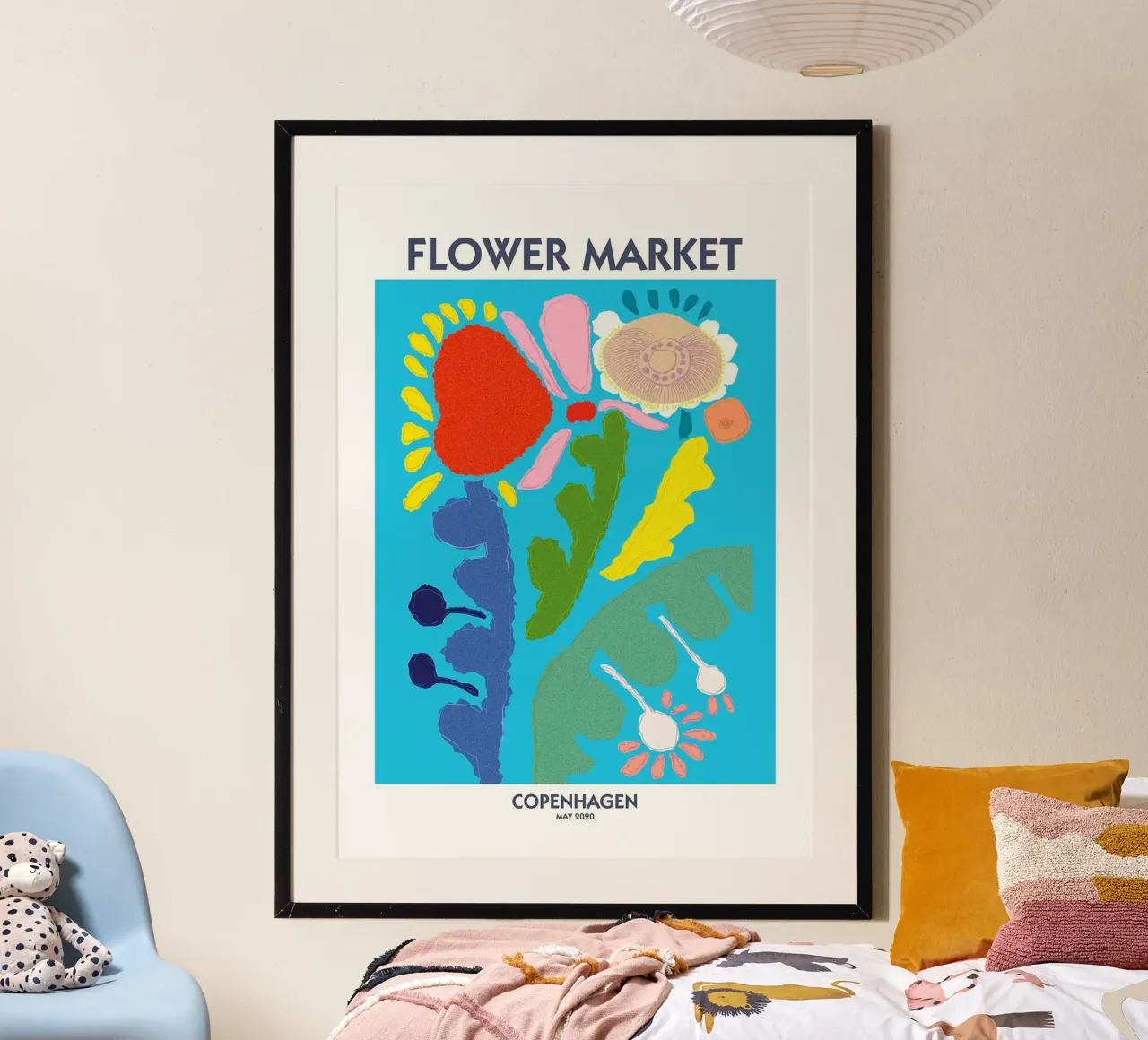 MERCATO DEI FIORI DI COPENAGHEN poster da Patrick J Curtis