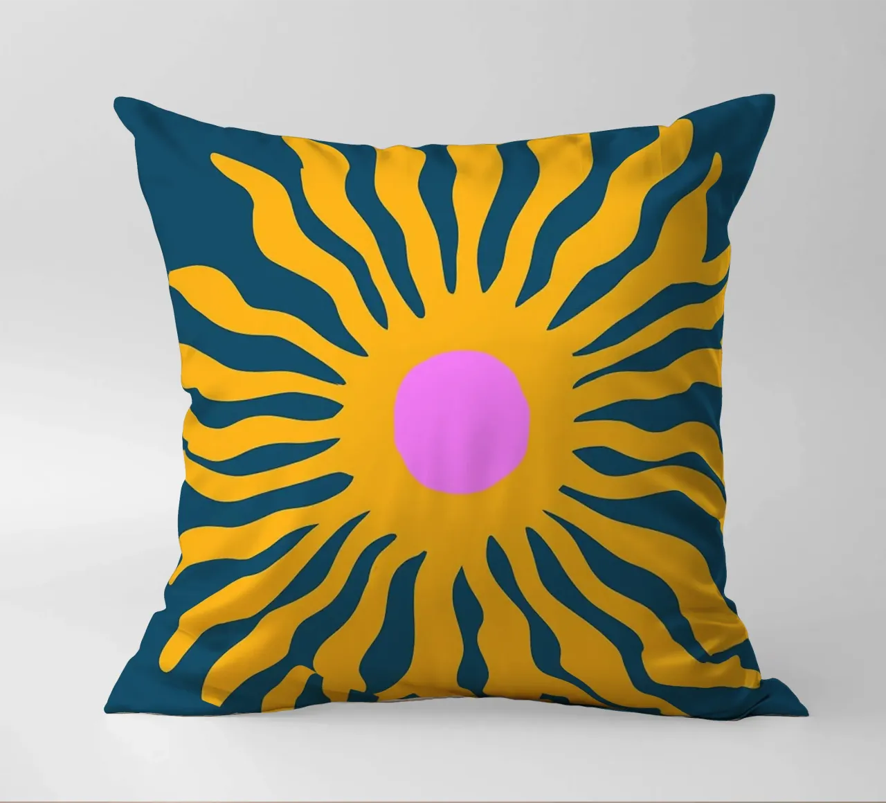 Soleil Paper Cutout decorative cushion by Patrick J Curtis