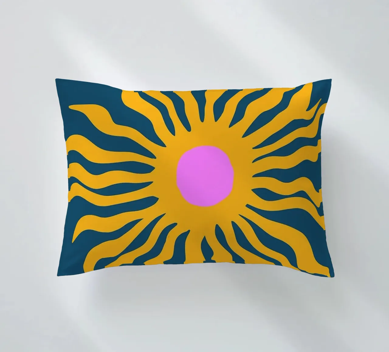 Soleil Paper Cutout decorative cushion by Patrick J Curtis