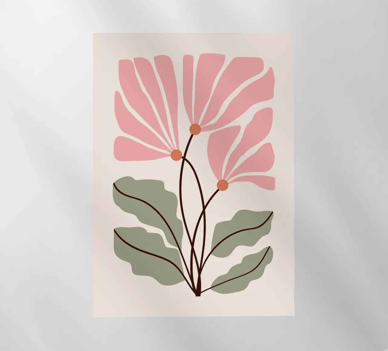 Illustrazione floreale rosa pellicola backlit da Patrick J Curtis