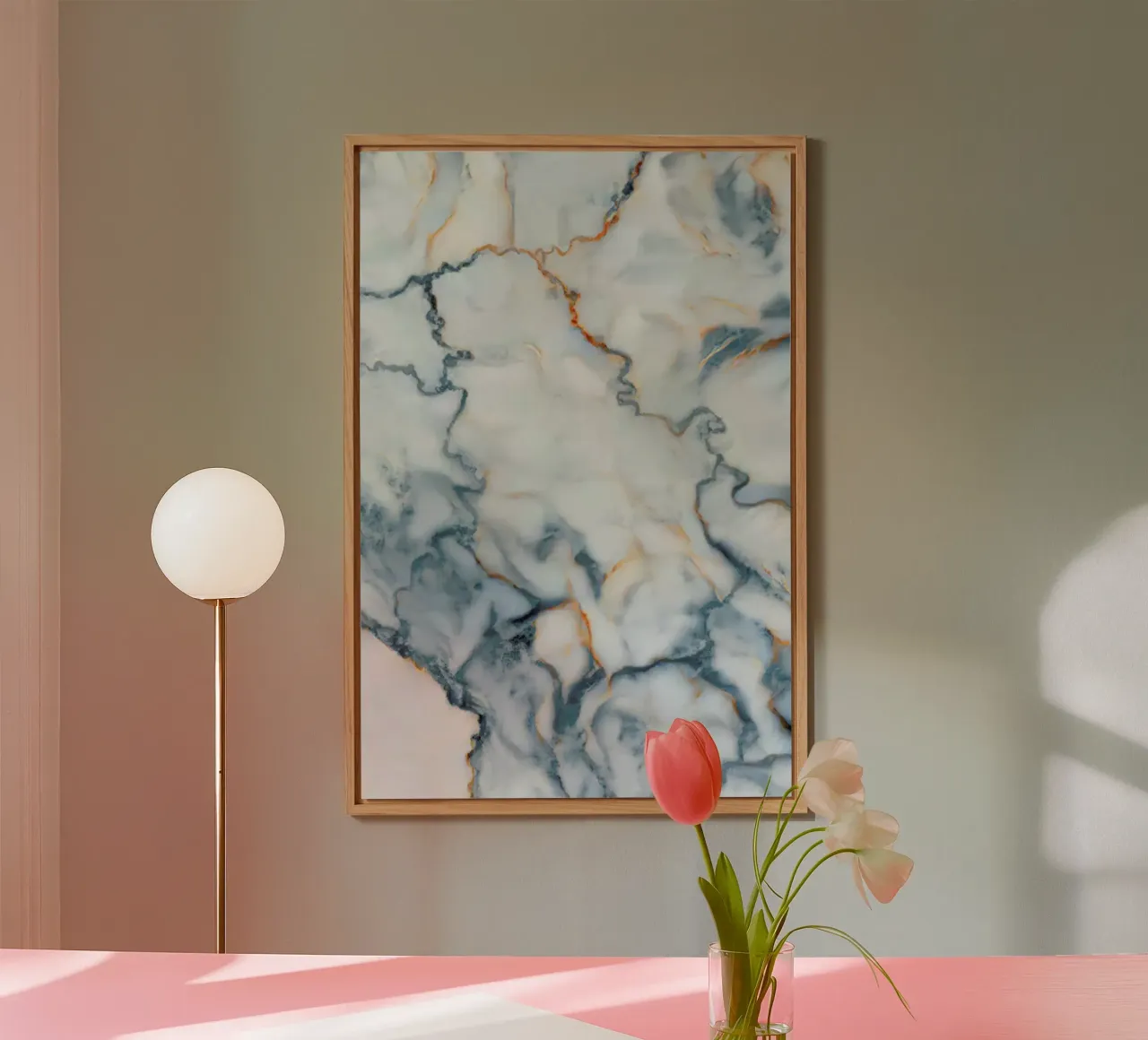 Serbia Marble Map alu-dibond by Octavian