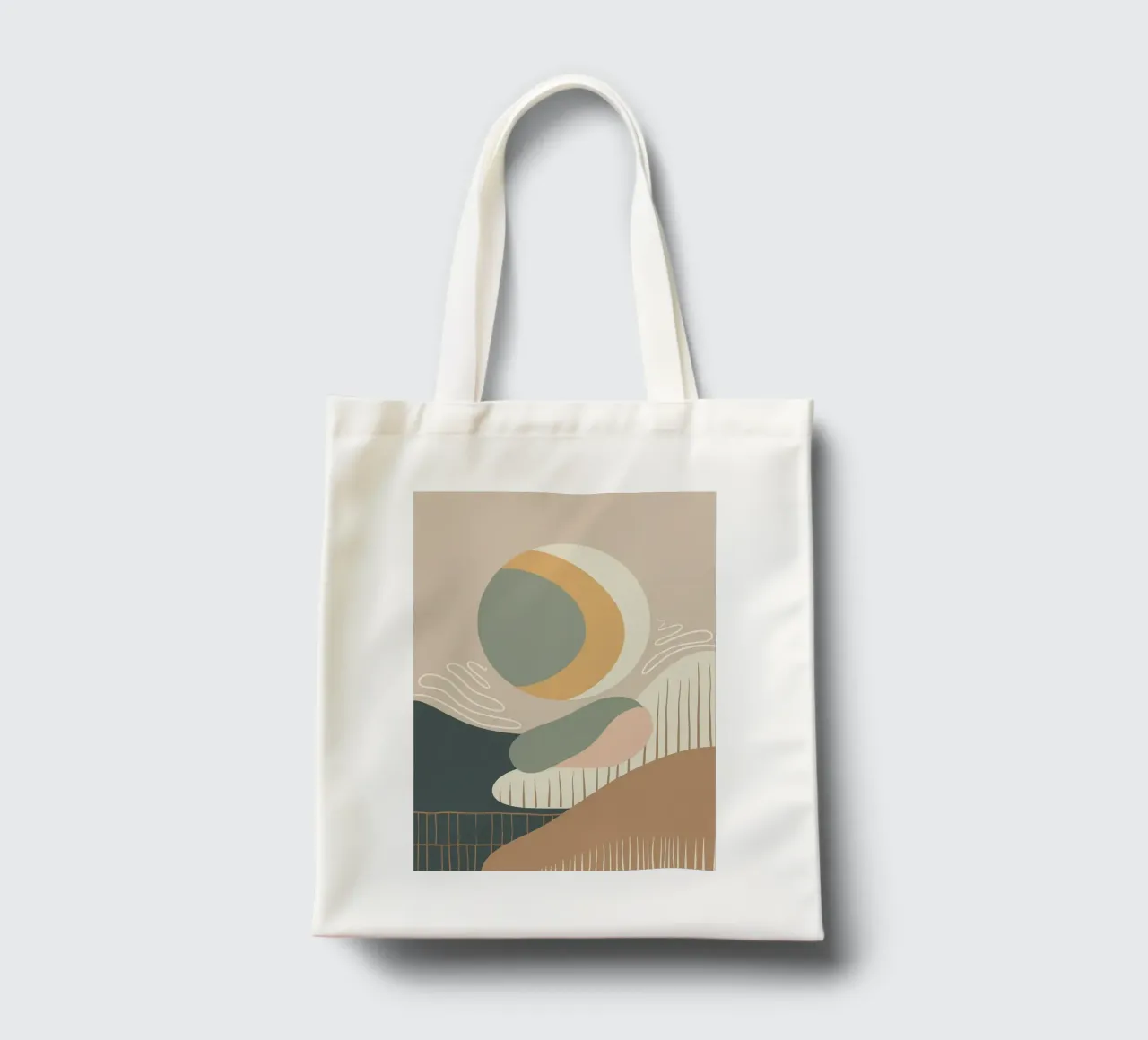 Serenity in Motion, Modern Abstract Minimalism tote bag by Patrick J Curtis