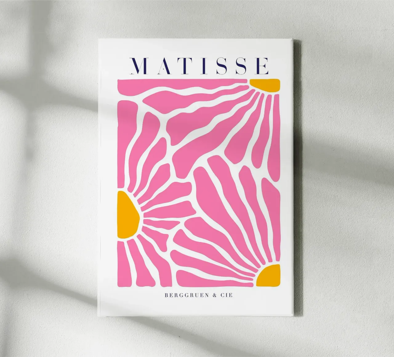 MATISSE Fiori rosa 3 tela con Cornice a cassetta da Patrick J Curtis