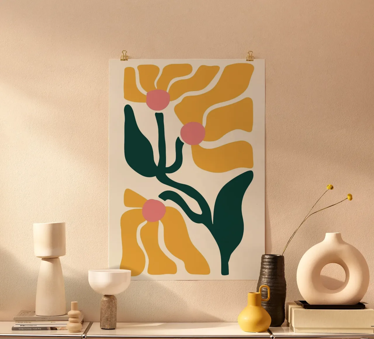 Impression d'art floral abstrait 1 poster de Patrick J Curtis