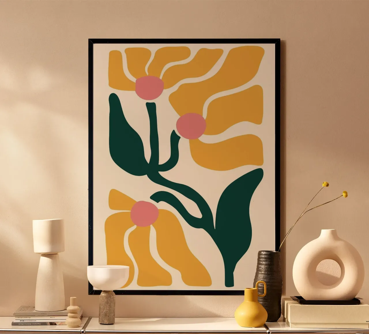 Impression d'art floral abstrait 1 poster de Patrick J Curtis
