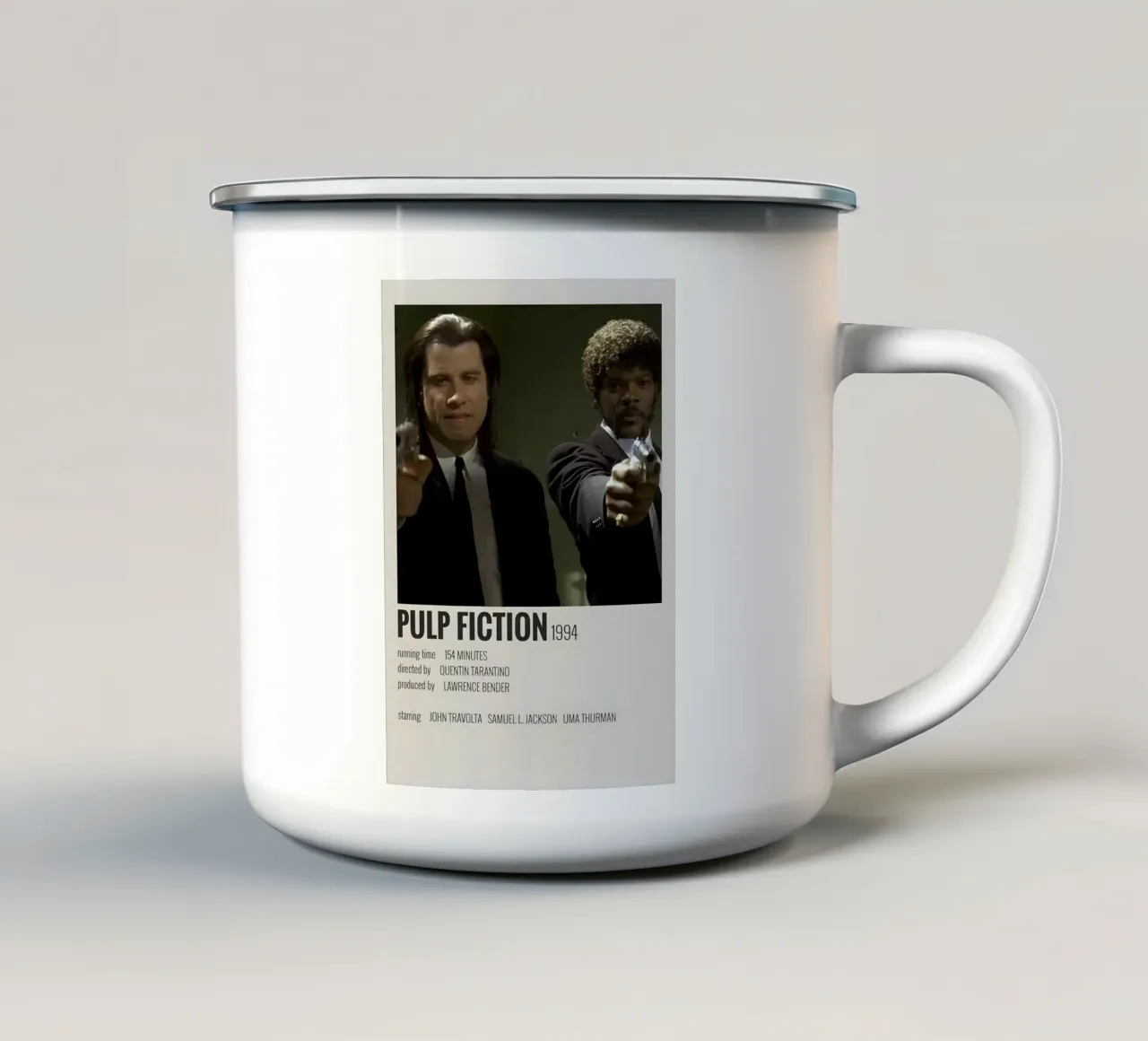 PULP FICTION 1994 tazza in smalto da MVFminimalist