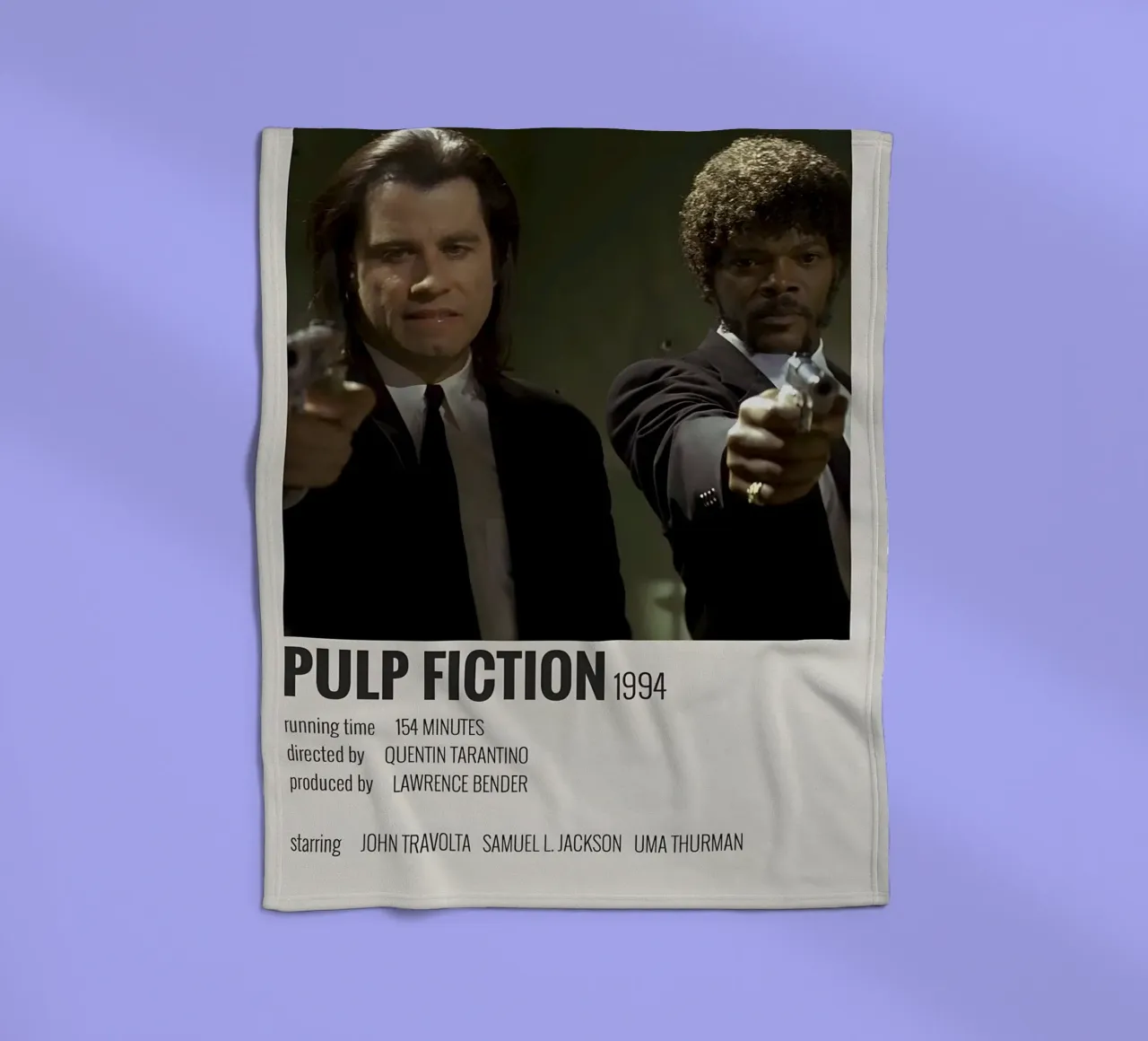 PULP FICTION 1994 coperta in pile da MVFminimalist