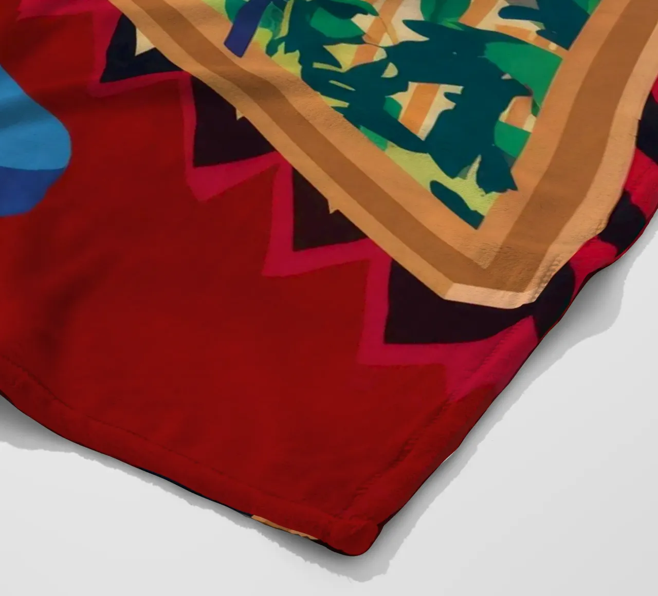 Red Window Cat fleece blanket by Stone Decade