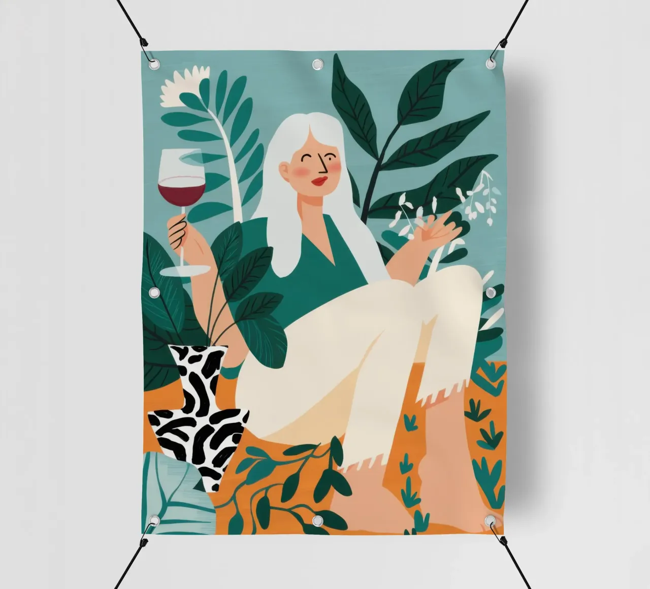Collant vino e fantasia telo in pvc da Pale Aura