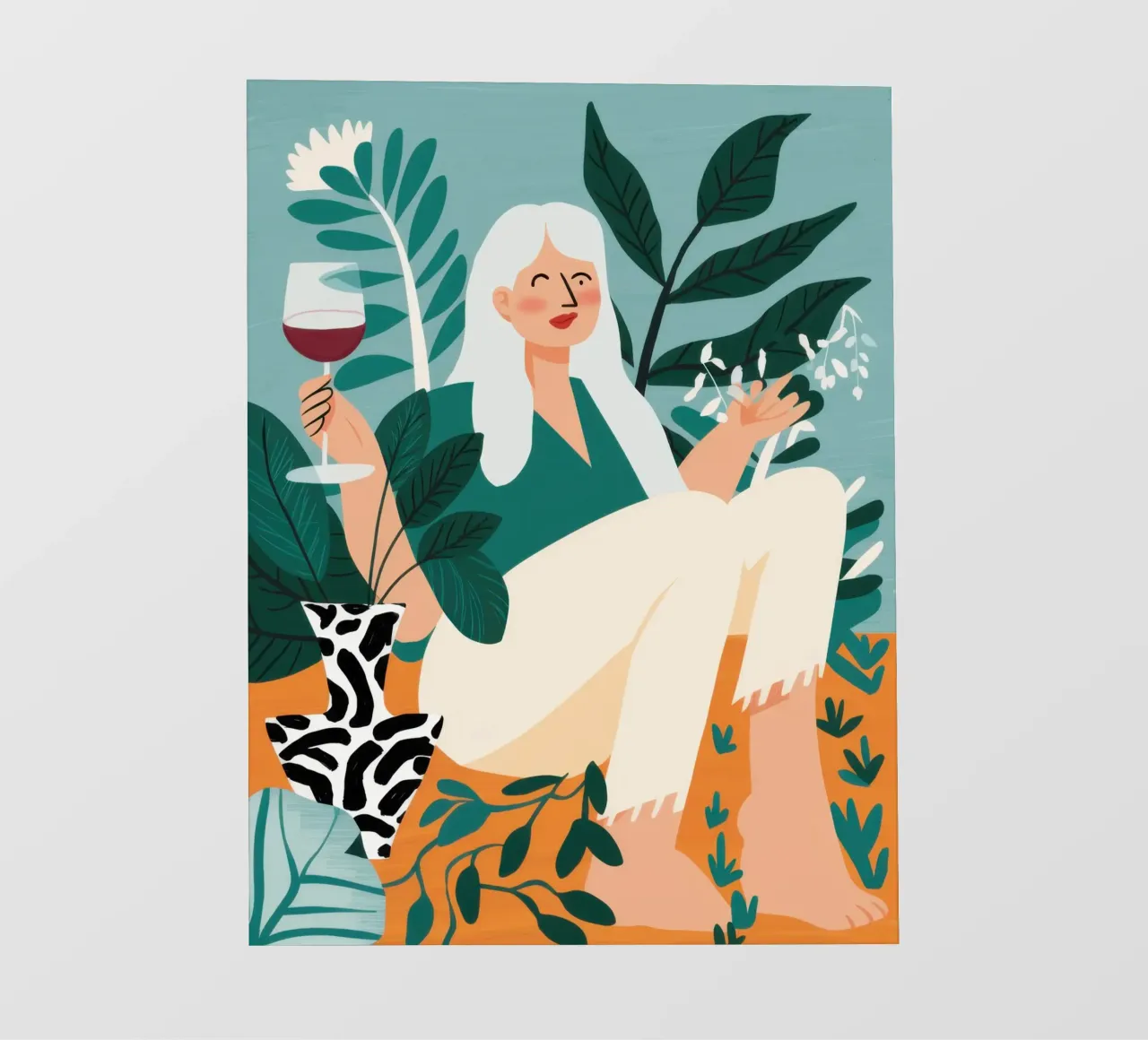 Collant vino e fantasia telo in pvc da Pale Aura