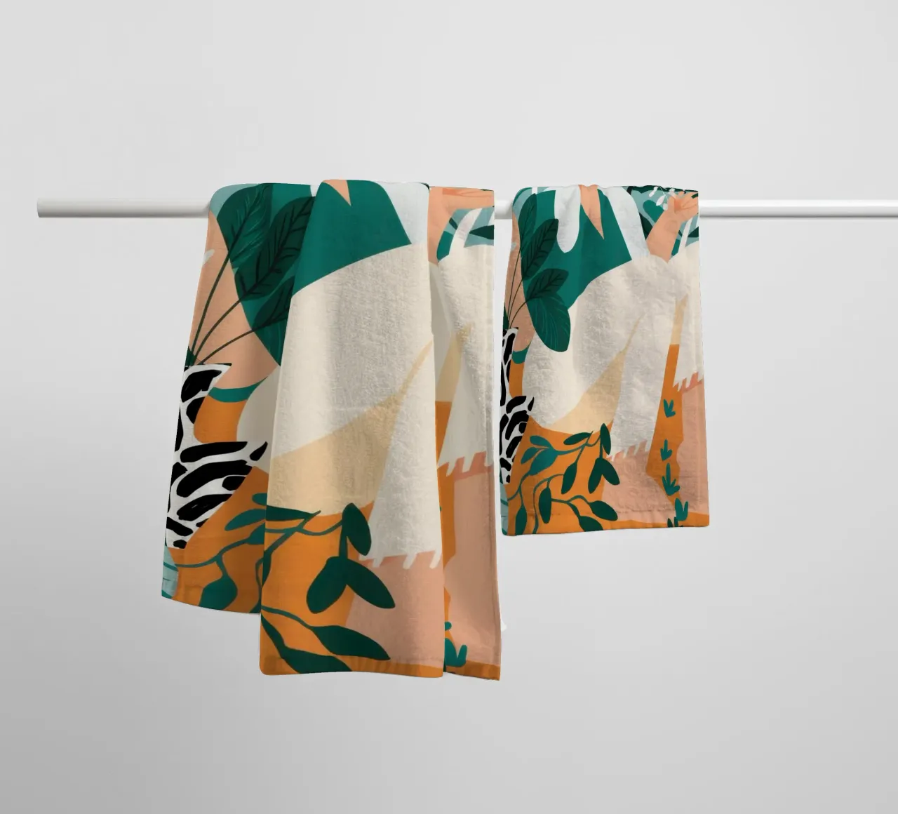 Wine and Patterned Tights towel by Pale Aura