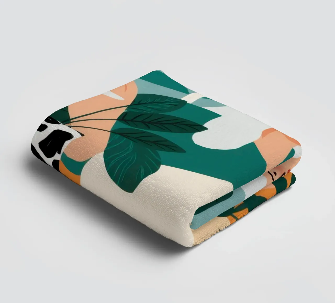Wine and Patterned Tights towel by Pale Aura