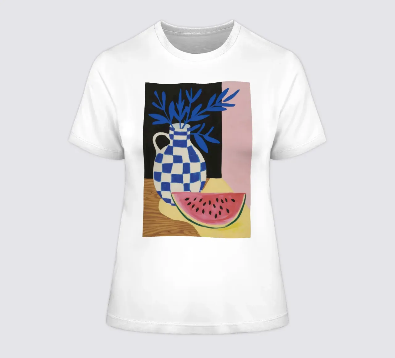 Wassermelone Vase Stille Frauen T-Shirt von Sentinel Glow