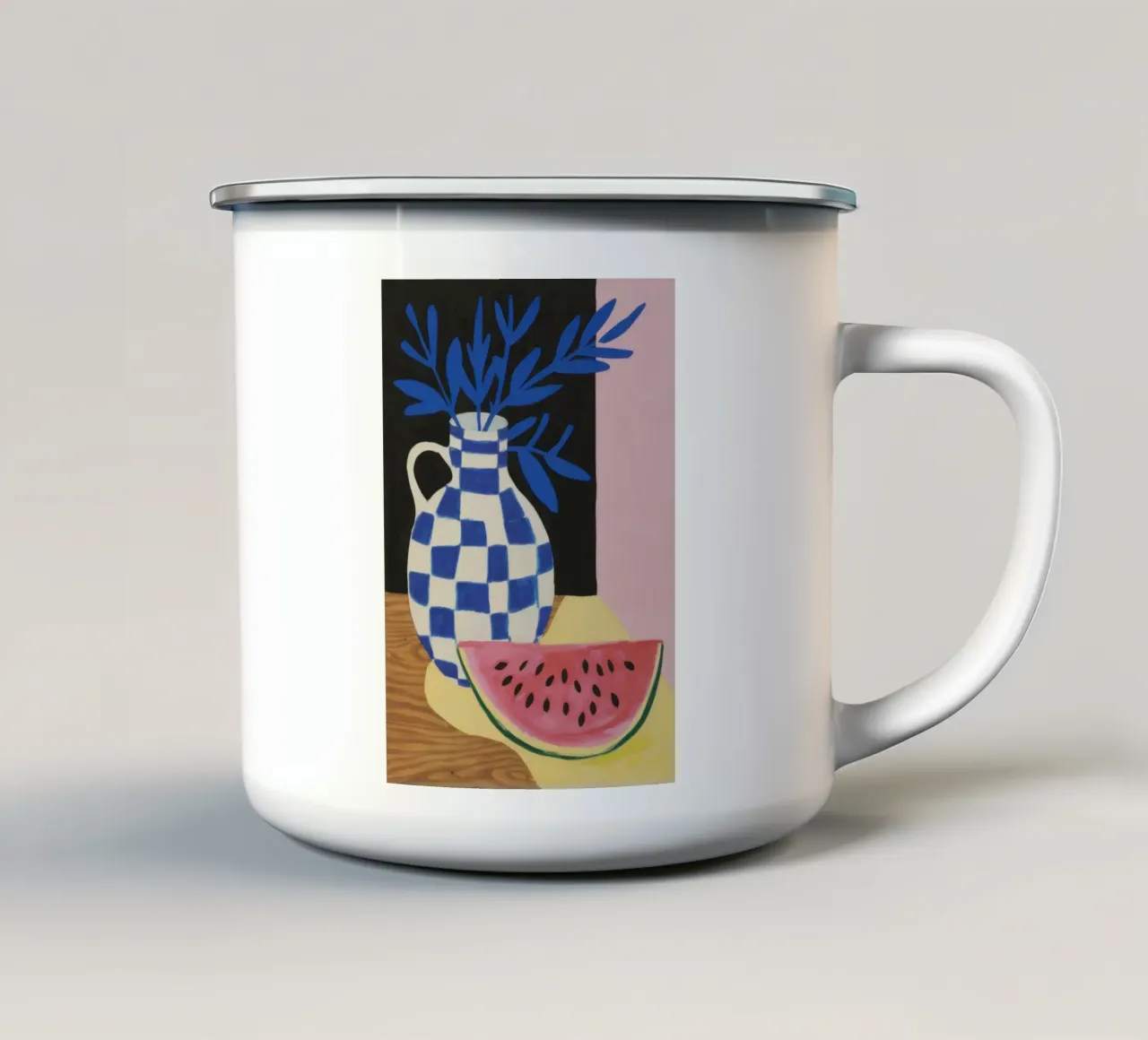 Vaso di angurie Stillness tazza in smalto da Sentinel Glow
