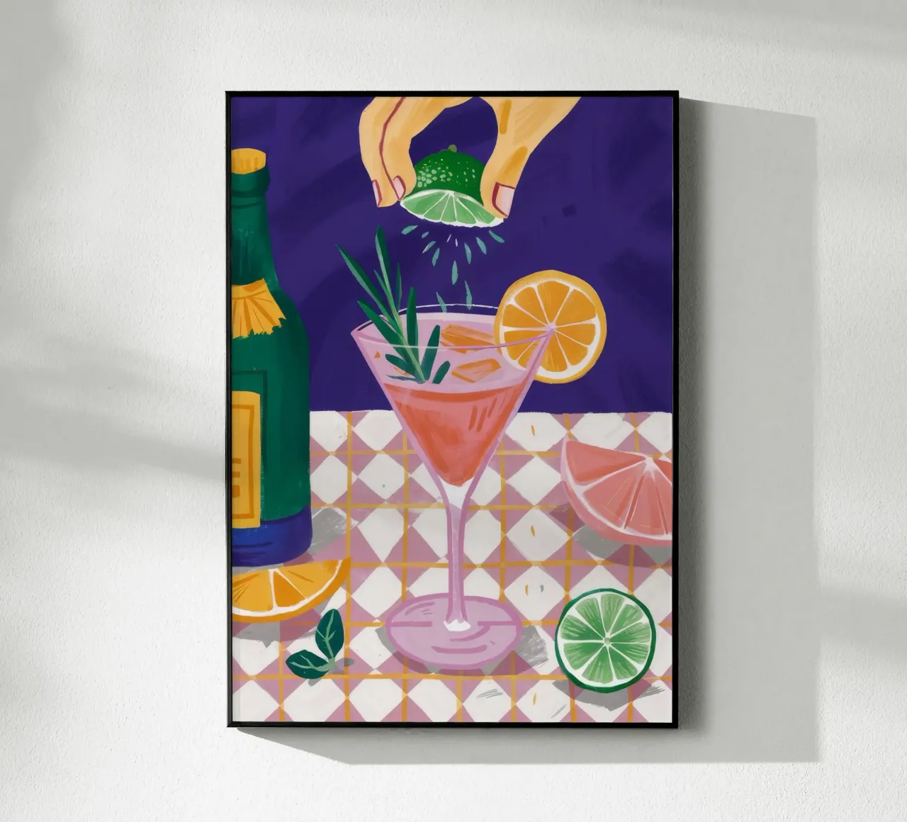 Cocktail di lime e arancia plexiglass da Muse Artworks