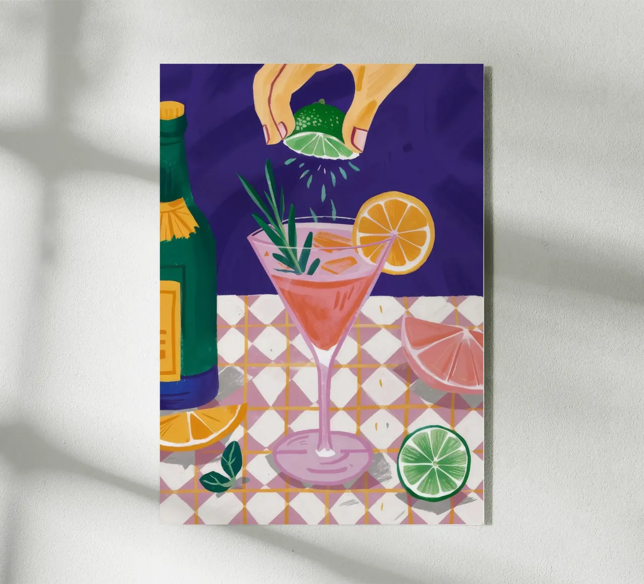 Cocktail di lime e arancia plexiglass da Muse Artworks