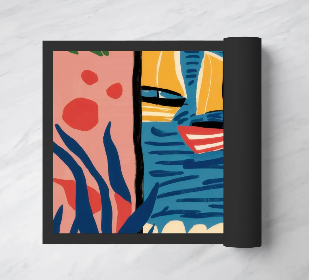 Abstract Window View doormat by Pale Aura