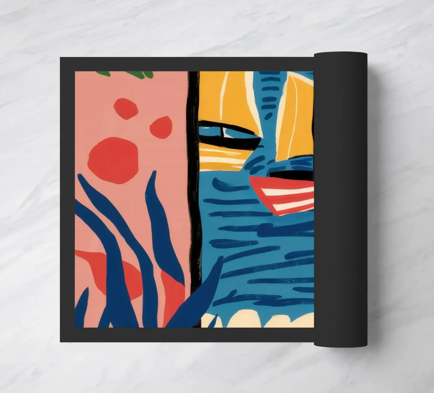 Abstract Window View doormat by Pale Aura