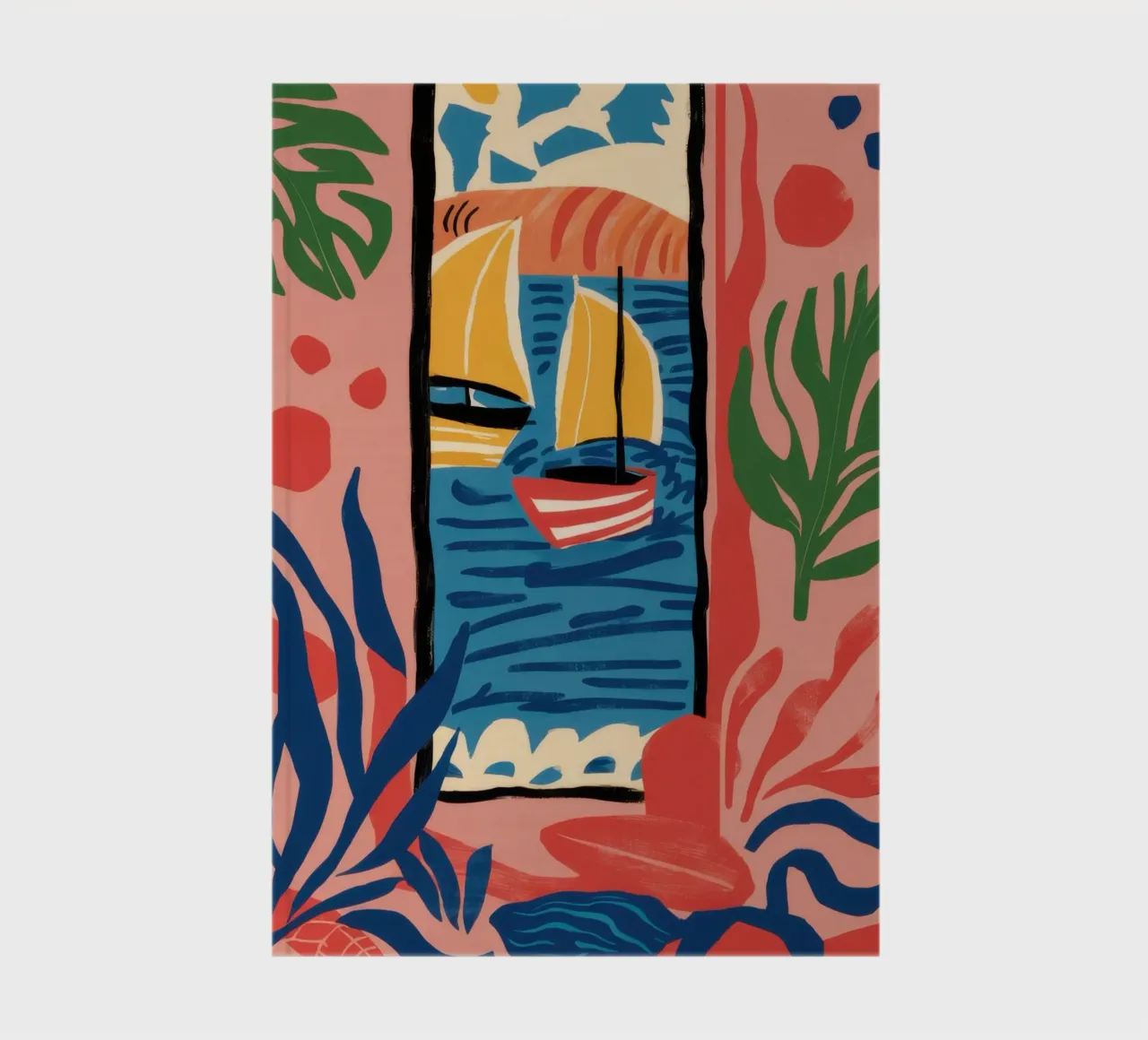 Abstract Window View notebook by Pale Aura