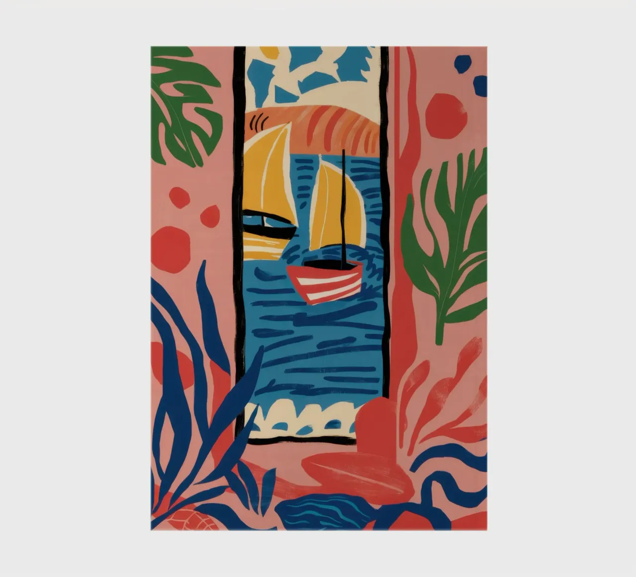 Abstract Window View notebook by Pale Aura