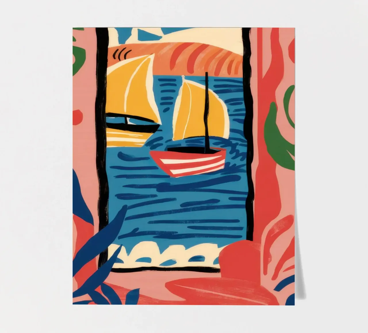 Abstract Window View sticker sheet by Pale Aura