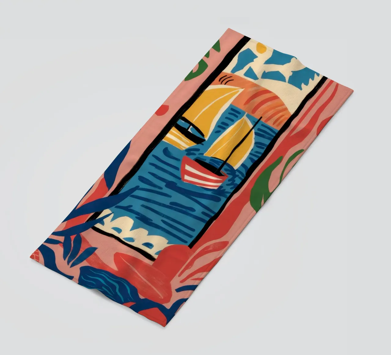 Vista finestra astratta telo mare da Pale Aura