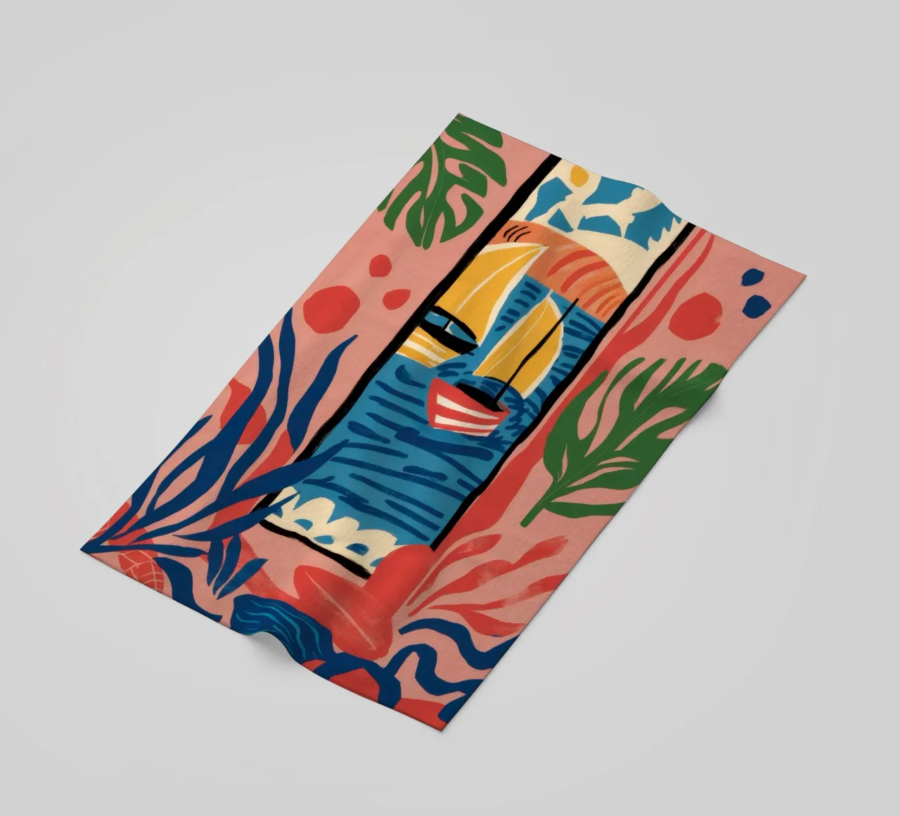 Vista finestra astratta telo mare da Pale Aura