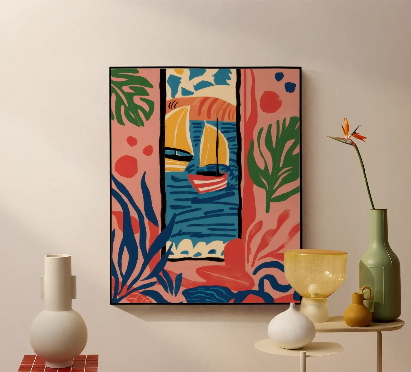 Abstract Window View Acryl-Glas von Pale Aura