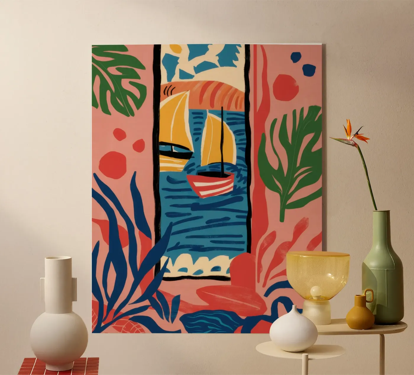 Abstract Window View Acryl-Glas von Pale Aura