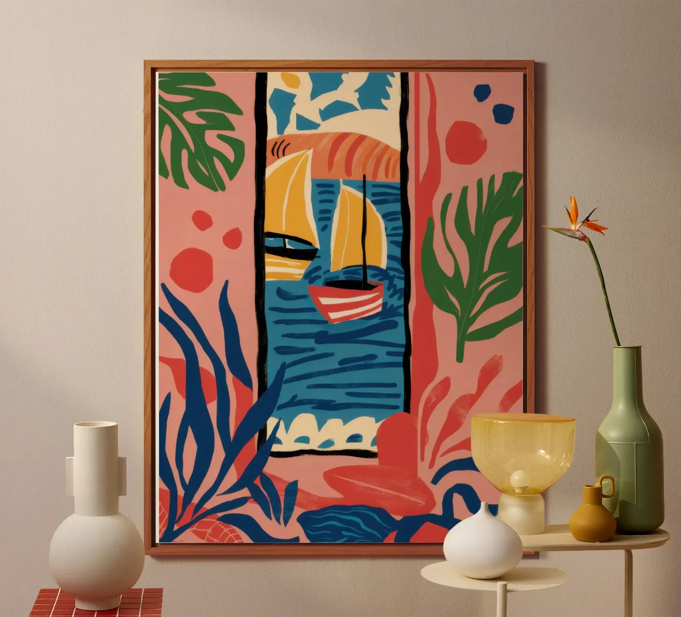 Abstract Window View alluminio dibond da Pale Aura