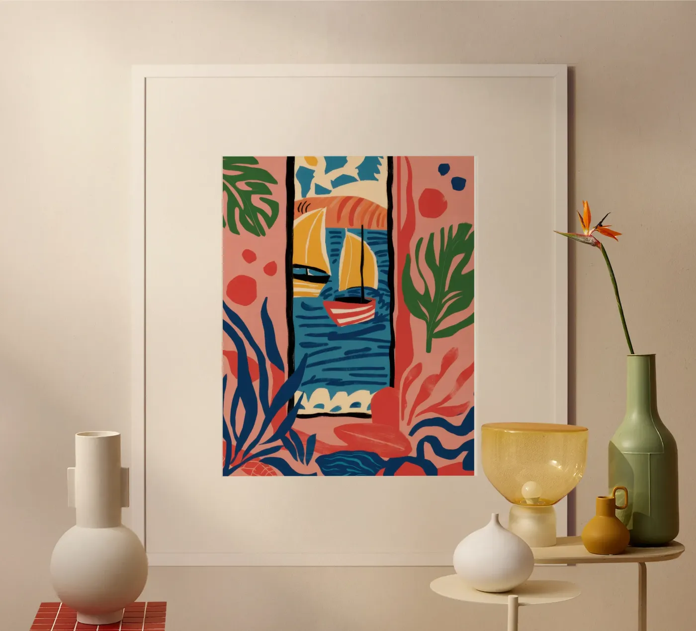 Abstract Window View poster by Pale Aura
