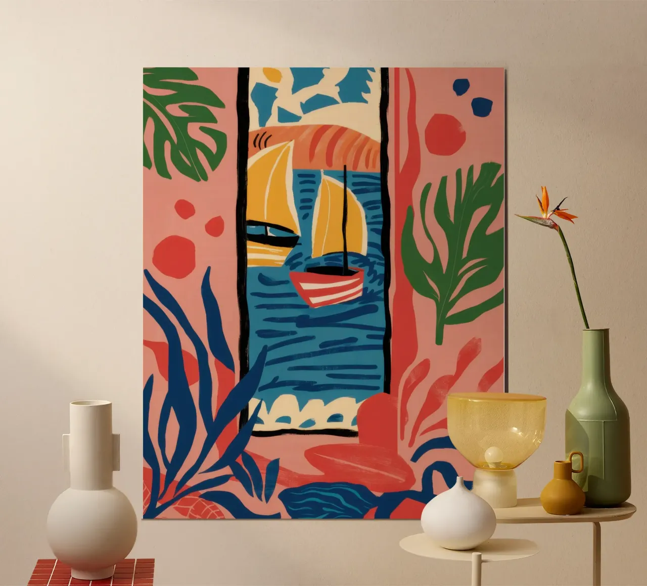 Abstract Window View poster by Pale Aura