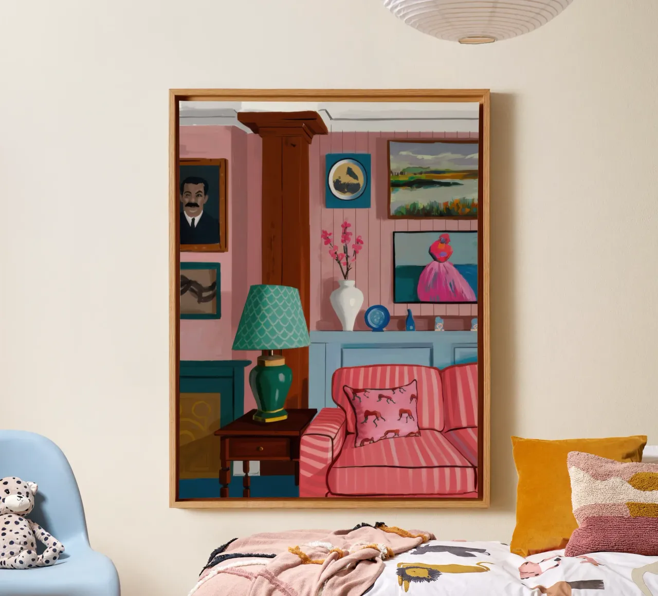 Red Sofa Gallery Wall canvas by Marigold Tiga