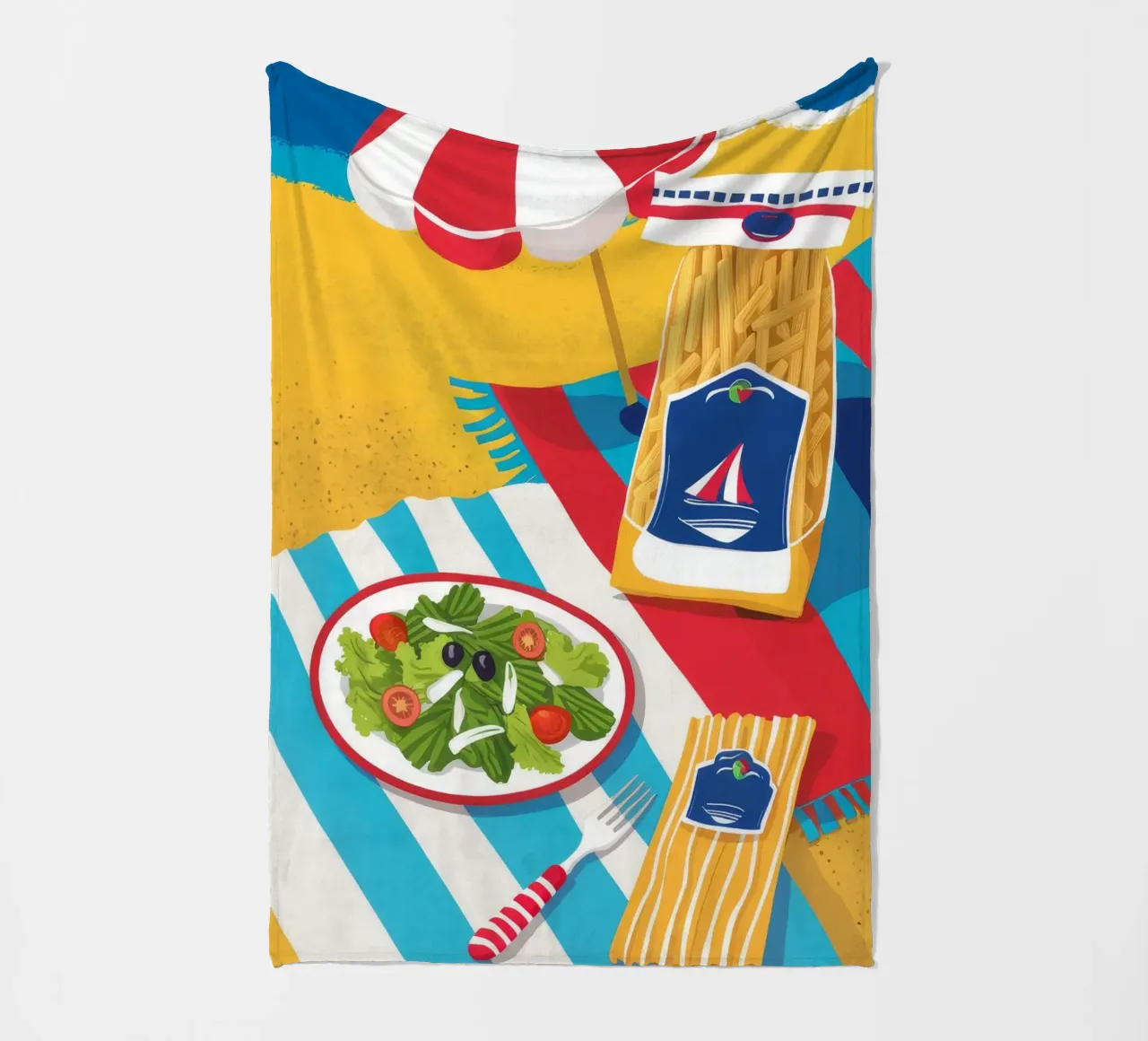 Elementi essenziali per la giornata in spiaggia coperta in pile da Muse Artworks