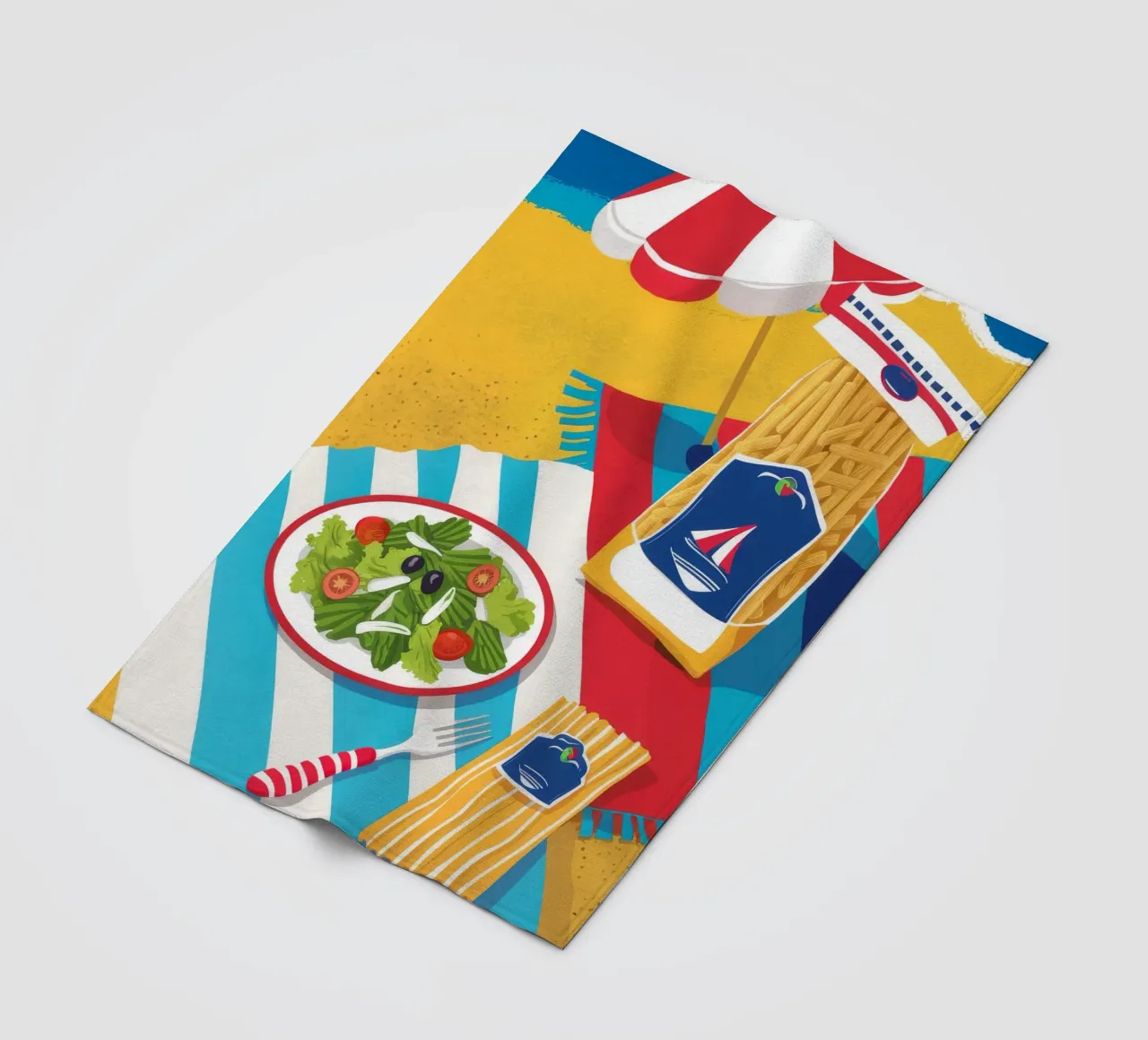 Elementi essenziali per la giornata in spiaggia coperta in pile da Muse Artworks