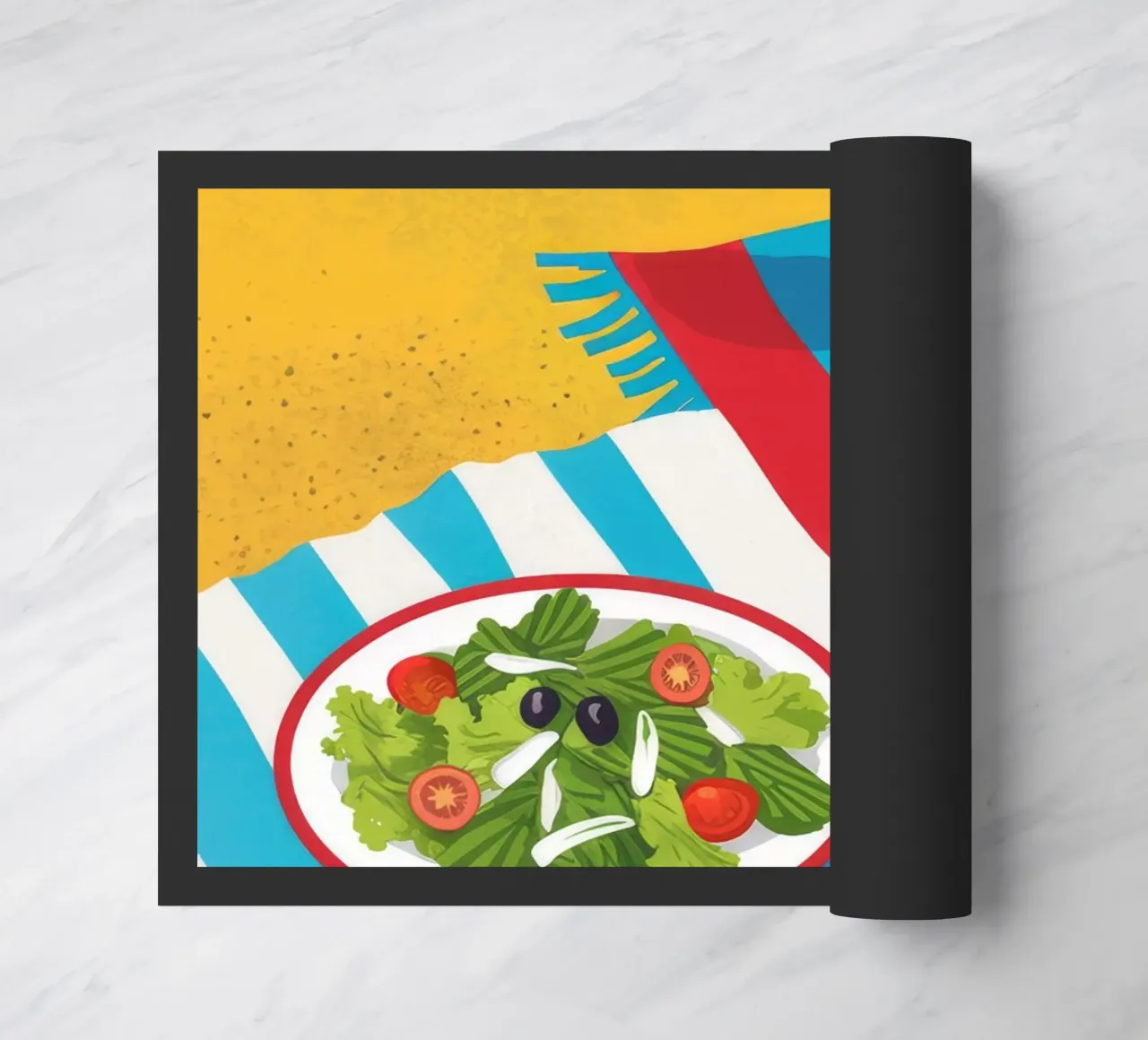 Elementi essenziali per la giornata in spiaggia zerbino da Muse Artworks