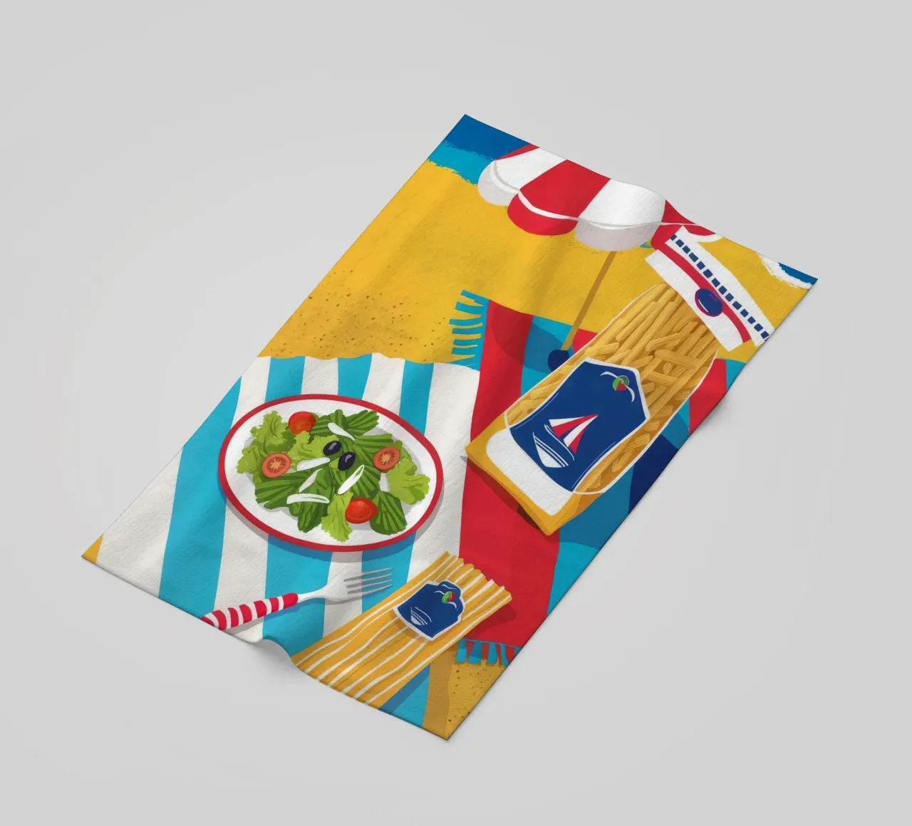 Elementi essenziali per la giornata in spiaggia telo mare da Muse Artworks
