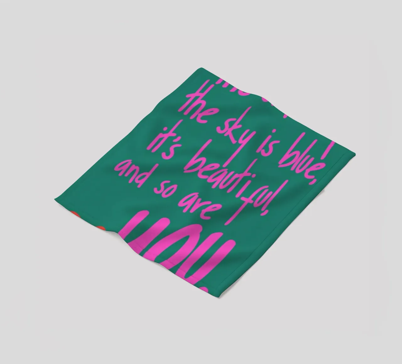 You Are Beautiful fleece blanket by Kubistika